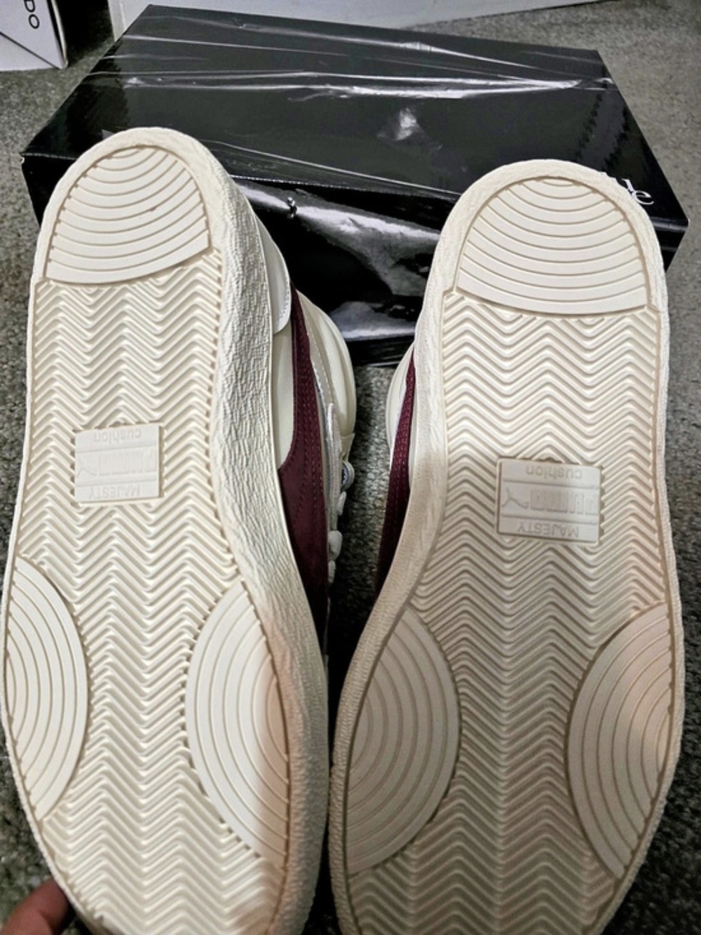 Puma x June Ambrose: Ralph Sampson Mid in Whisper White - Aubergine NIB - Picture 11 of 12